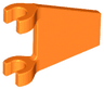 Flag 2 x 2 Trapezoid with Flat Edge