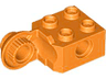 Technic, Brick Modified 2 x 2 with Pin Hole and Rotation Joint Ball Half Vertical