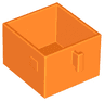 Duplo, Furniture Drawer 2 x 2 with Pull Handle