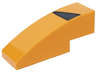 Slope, Curved 3 x 1 with Black and Dark Silver Honeycomb Air Vent Pattern Model Left Side