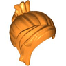 Minifigure, Hair Female with Clipped-up Ponytail, Long Bangs Swept Right