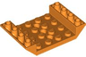 Slope, Inverted 45 6 x 4 Double with 4 x 4 Cutout and 3 Holes