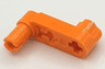 Technic, Liftarm, Modified Crank / Pin 1 x 3 - Axle Holes and Squared Pin Hole