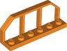 Plate, Modified 1 x 6 with Train Wagon End / Fence
