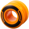 Wheel 11mm D. x 8mm with Center Groove, 8 Spokes and Smooth Side with Black Circle and Arcs Pattern