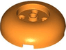 Brick, Round 4 x 4 Dome Top with 2 x 2 Recessed Center