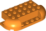 Brick, Round 4 x 8 x 1 1/3 with 2 Curved Corners, 1 x 4 Cutout on Side, 2 x 1 Cutouts on Ends