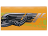 Slope, Curved 2 x 4 x 2/3 with Bottom Tubes with Lime Stripes, Silver and Dark Silver Toyota Supra MK4 Mechanical Arm and Hand Pattern Model Left Side