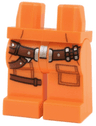 Hips and Legs with SW Reddish Brown Gunbelt and Pockets and Silver Buckle Pattern
