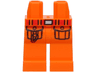 Hips and Legs with Red Belt with Silver Buckle, Black Pockets Outlines with Carabiner Pattern (BAM)