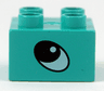 Duplo, Brick 2 x 2 with Eye, Rhino's Pattern on Two Sides