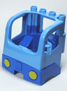 Duplo Cabin Truck Semi-Tractor Cab with Blue Base