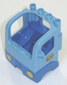 Duplo Cabin Truck Semi-Tractor Cab with Blue Base and Box and Arrows and Globe Pattern