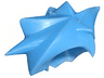 Minifigure, Hair Angular Swept Sideways - Flexible Rubber