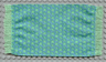 Scala Cloth Rug with Medium Green Squares and Fringe Pattern