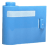 Door 1 x 3 x 2 Left - Open Between Top and Bottom Hinge with Horizontal White Stripe Pattern