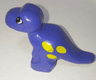 Duplo Dinosaur Tyrannosaurus rex Baby with Black and White Eyes, Yellow Spots Pattern