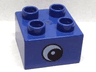 Duplo, Brick 2 x 2 with Eye, Elephant's Pattern