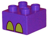 Duplo, Brick 2 x 2 with Rhino's Foot Pattern