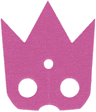 Minifigure Cape Cloth, Pointed Collar with 3 Points - Traditional Starched Fabric