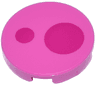 Tile, Round 2 x 2 with Bottom Stud Holder with 2 Magenta Circles Pattern (Super Mario Birdo Cheek)
