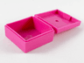 Container, Box 3 1/2 x 3 1/2 x 1 1/3 with Hinged Lid