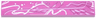 Tile 1 x 6 with White, Magenta and Bright Pink Female Lower Face, Feathers, Curved Lines and Dots Pattern Model Left Side