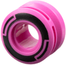 Wheel 11mm D. x 8mm with Center Groove, 8 Spokes and Smooth Side with Black Circle and Arcs Pattern
