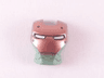 Minifigure, Visor Top Hinge with Copper Face Shield, White Eyes and 4 Rivets Pattern