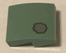 Slope, Curved 2 x 2 x 2/3 with Silver Splotch Pattern (BrickHeadz Boba Fett Helmet Battle Damage)