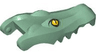 Alligator / Crocodile Head Jaw Upper with Yellow Eyes with White Glints Pattern