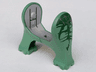 Dinosaur Legs Short with Light Gray Middle Section with Dark Green Pattern