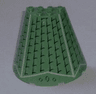 Cone Half 8 x 4 x 6 with Roof Shingles Pattern