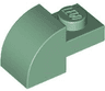 Slope, Curved 2 x 1 with Recessed Stud