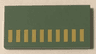 Tile 2 x 4 with 10 Yellow Rectangles Pattern (BrickHeadz Boba Fett Helmet Side)