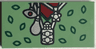Tile 2 x 4 with Dark Green Leaves, Dark Red Shirt, and Silver Necklaces Pattern (BrickHeadz Sybill Trelawney Torso)