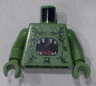 Torso Atlantis Barracuda with Open Mouth and Seaweed Pattern / Sand Green Arms / Sand Green Hands