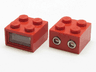 Electric, Light Brick 4.5V 2 x 2 with 2 Plug Holes, Trans-Clear Smooth Lens