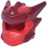 Minifigure, Headgear Helmet with Molded Dark Red Crests, Barbs, and Knot Pattern