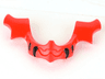 Minifigure, Visor Chin Guard Elaborate with Black Fangs Pattern