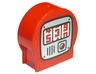 Duplo, Brick 1 x 2 x 2 Round Top, Cut Away Sides with Meter with '539' Pattern
