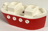 Minifigure Costume Ferry Boat / Ship with Molded White Top Pattern