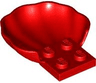 Clam / Scallop Shell with 4 Studs