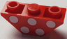 Slope, Inverted 45 3 x 1 Double with White Polka Dots Pattern