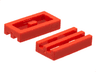 Tile, Modified 1 x 2 Grille without Bottom Groove