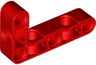 Technic, Liftarm, Modified Perpendicular Holes Bent Thick L-Shape 3 x 5