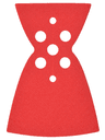 Minifigure Cape Cloth, Rounded Bottom and Straight Collar