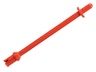 Bar   8L with Stop Rings and Pin (Technic, Figure Accessory Ski Pole) - Rounded End