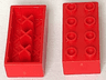 Minitalia Brick 2 x 4 with Bottom X Supports