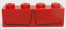 Brick 1 x 4 with 2 Dark Red Stripes Pattern (BrickHeadz Red Hulk Chest)